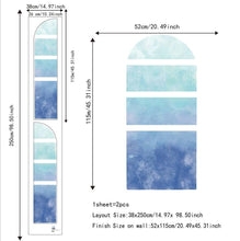 Load image into Gallery viewer, Gradient Blue Arch Wall Decals For Nursery - Decor Home