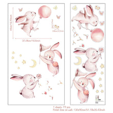 Load image into Gallery viewer, Fun Loving Bunnies Removable Nursery Wall Stickers - Decor Home