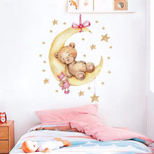 Load image into Gallery viewer, Napping On The Moon Wall Stickers for Nursery - Decor Home