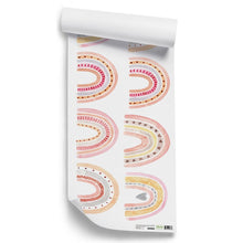 Load image into Gallery viewer, Watercolour Rainbow With Heart Wall Stickers 10 Pcs Set - Decor Home
