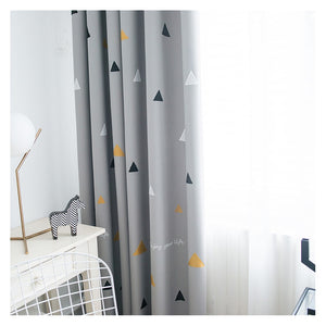Geometric Blackout Curtains Ready Made Curtains