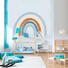 Load image into Gallery viewer, Blue Watercolour Rainbow Wall Stickers - Decor Home