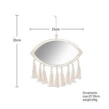 Load image into Gallery viewer, 2 Pcs Set Evil Eye Rustic Wood Mirrors - Decor Home