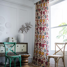 Load image into Gallery viewer, Linen Curtains In Boho Flowers - Decor Home