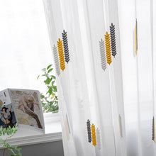 Load image into Gallery viewer, Minimalist Embroidered Sheer Curtains - Decor Home