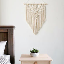 Load image into Gallery viewer, Handmade Macrame Boho Wall Hanging Art Decor with Tassel - Decor Home
