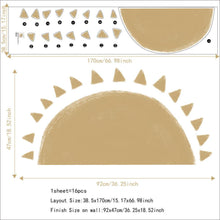 Load image into Gallery viewer, Boho Sunrise Removable Peel And Stick PVC Wall Sticker - Decor Home
