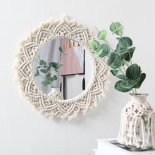 Load image into Gallery viewer, Bohemian Style Macrame Round Mirror - Decor Home