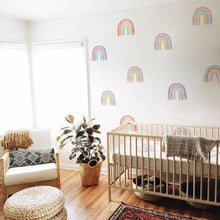 Load image into Gallery viewer, Watercolour Rainbow Wall Stickers 10 Pcs Set - Decor Home