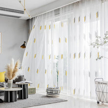 Load image into Gallery viewer, Minimalist Embroidered Sheer Curtains - Decor Home