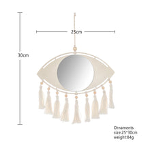 Load image into Gallery viewer, 2 Pcs Set Evil Eye Rustic Wood Mirrors - Decor Home