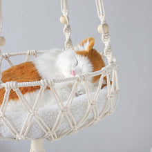 Load image into Gallery viewer, Handwoven Macrame Pet Swing Hammock - Decor Home