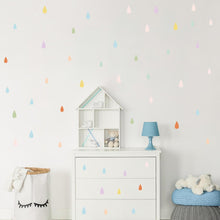 Load image into Gallery viewer, Colorful Cloud, Rain and Trees Wall Decals For Kids - Decor Home