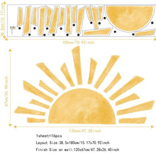 Load image into Gallery viewer, Sunrise Removable Peel And Stick PVC Wall Sticker - Decor Home
