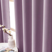 Load image into Gallery viewer, Modern Light Purple Blackout Curtains - Decor Home