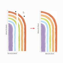 Load image into Gallery viewer, Watercolor Waterproof Pre-peeled Half Rainbow Mural - Decor Home