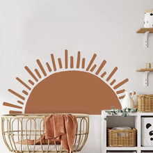 Load image into Gallery viewer, Boho Half Sun Removable Nursery Wall Sticker - Decor Home