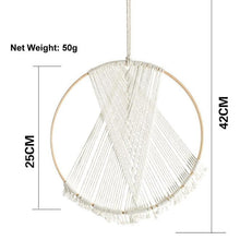 Load image into Gallery viewer, Round Cotton Yarn Wall Hanging Macrame - Decor Home