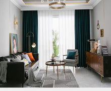 Load image into Gallery viewer, Luxurious Velvet Blackout Curtains - Decor Home