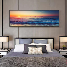 Load image into Gallery viewer, Sunset By The Sea Wall Art Canvas Prints - Decor Home