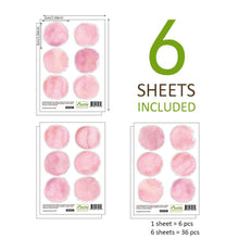 Load image into Gallery viewer, Pink Watercolour Rainbow And Dots Wall Stickers - Decor Home