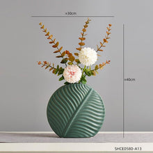 Load image into Gallery viewer, Ceramic Leaf Flower Vases - Decor Home