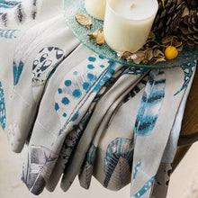 Load image into Gallery viewer, Green Feather Ready Made Curtains - Decor Home