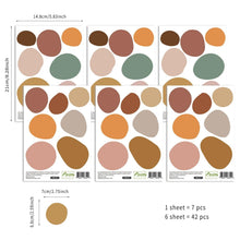 Load image into Gallery viewer, 42 Pcs Bohemian Polka Dot Wall Stickers - Decor Home