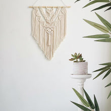 Load image into Gallery viewer, Handmade Macrame Boho Wall Hanging Art Decor with Tassel - Decor Home