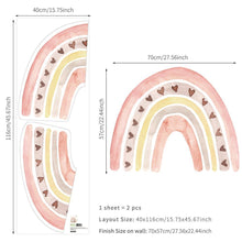 Load image into Gallery viewer, Boho Style Band of Color Wall Decals - Decor Home