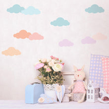 Load image into Gallery viewer, Colorful Cloud, Rain and Trees Wall Decals For Kids - Decor Home