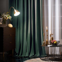 Load image into Gallery viewer, Premium Quality Velvet Curtains - Green - Decor Home