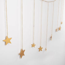 Load image into Gallery viewer, 9 Pcs Wood Gold Star Garland Wall Hanging Set - Decor Home