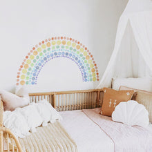Load image into Gallery viewer, Watercolour Polka Dots Rainbow Wall Stickers - Decor Home