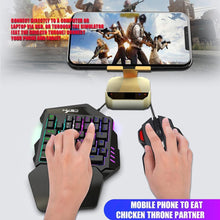 Load image into Gallery viewer, One-Handed Keyboard And Mouse Gaming Combo - Decor Home