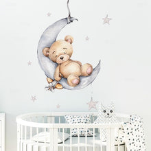 Load image into Gallery viewer, Napping On The Moon Wall Stickers for Nursery - Decor Home