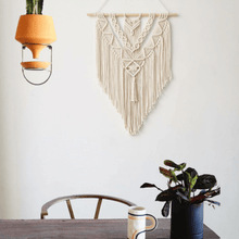 Load image into Gallery viewer, Handmade Macrame Boho Wall Hanging Art Decor with Tassel - Decor Home