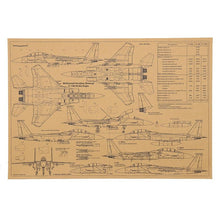 Load image into Gallery viewer, Fighter Jet Series Wall Art Kraft Paper Poster (50x35cm) - Decor Home