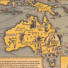 Load image into Gallery viewer, World Wonders Map Kraft Paper Wall Art Poster (68.5X51.5cm) - Decor Home