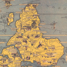 Load image into Gallery viewer, World Wonders Map Kraft Paper Wall Art Poster (68.5X51.5cm) - Decor Home