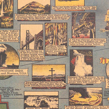 Load image into Gallery viewer, World Wonders Map Kraft Paper Wall Art Poster (68.5X51.5cm) - Decor Home