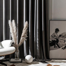 Load image into Gallery viewer, Velvet Gray Curtains for Living Room Bedroom - Decor Home