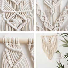 Load image into Gallery viewer, Handmade Macrame Boho Wall Hanging Art Decor with Tassel - Decor Home