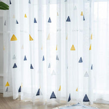 Load image into Gallery viewer, Geometric Sheer Curtains for Children's Bedroom - Decor Home