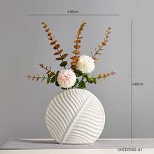 Load image into Gallery viewer, Ceramic Leaf Flower Vases - Decor Home