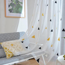 Load image into Gallery viewer, Geometric Sheer Curtains for Children's Bedroom - Decor Home
