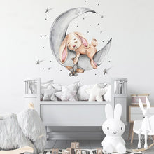 Load image into Gallery viewer, Napping On The Moon Wall Stickers for Nursery - Decor Home