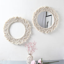 Load image into Gallery viewer, Bohemian Style Macrame Round Mirror - Decor Home