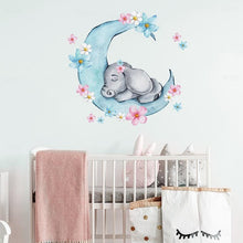 Load image into Gallery viewer, Napping On The Moon Wall Stickers for Nursery - Decor Home