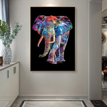 Load image into Gallery viewer, Vivid Abstract Elephant Canvas Print Wall Art - Decor Home